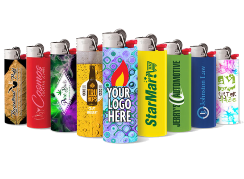 Custom BIC Wrap Lighters - Fully Customizable Design | Bulk Order with MOQ 1200 Units | CannaDevices