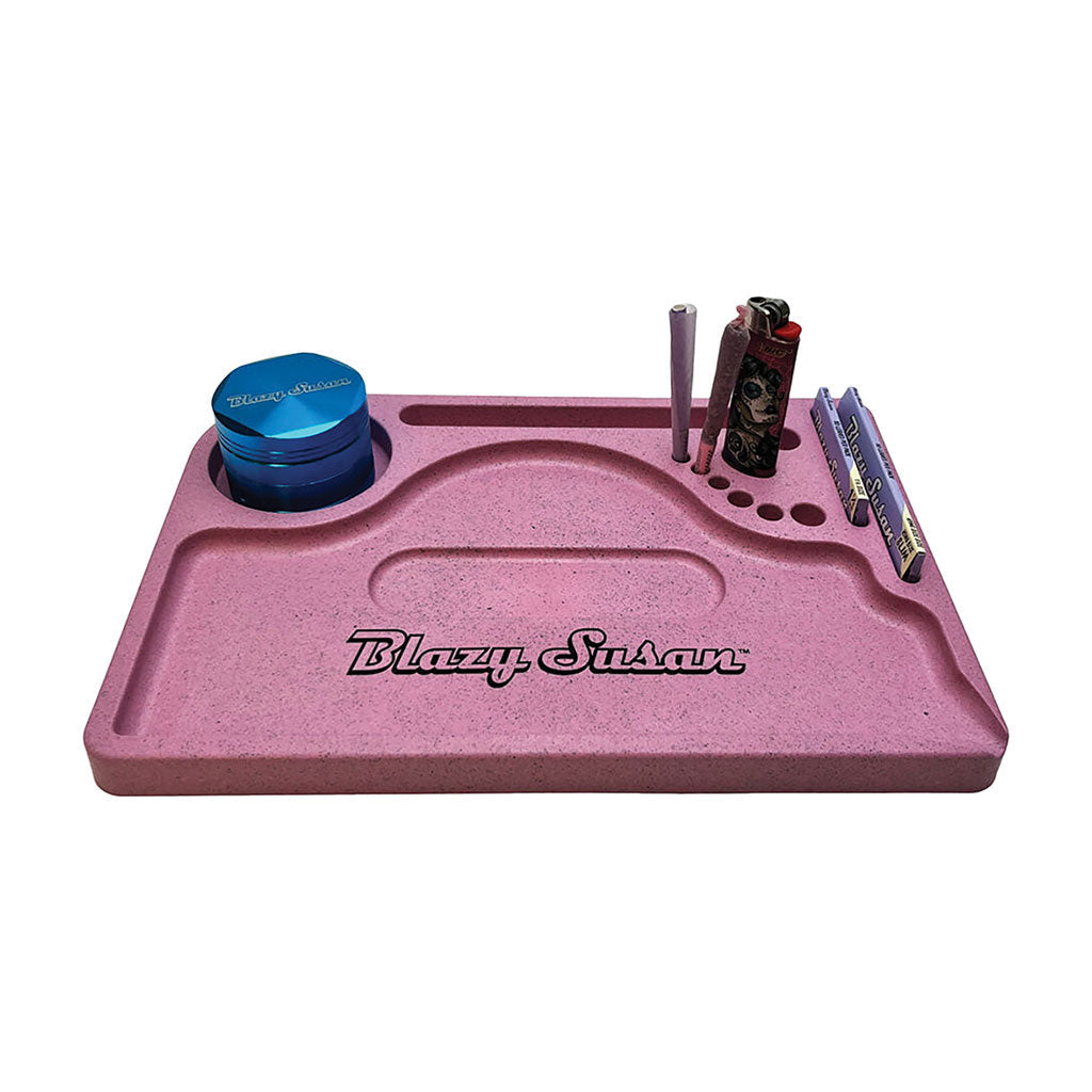 Blazy Susan Hemp Plastic Rolling Tray