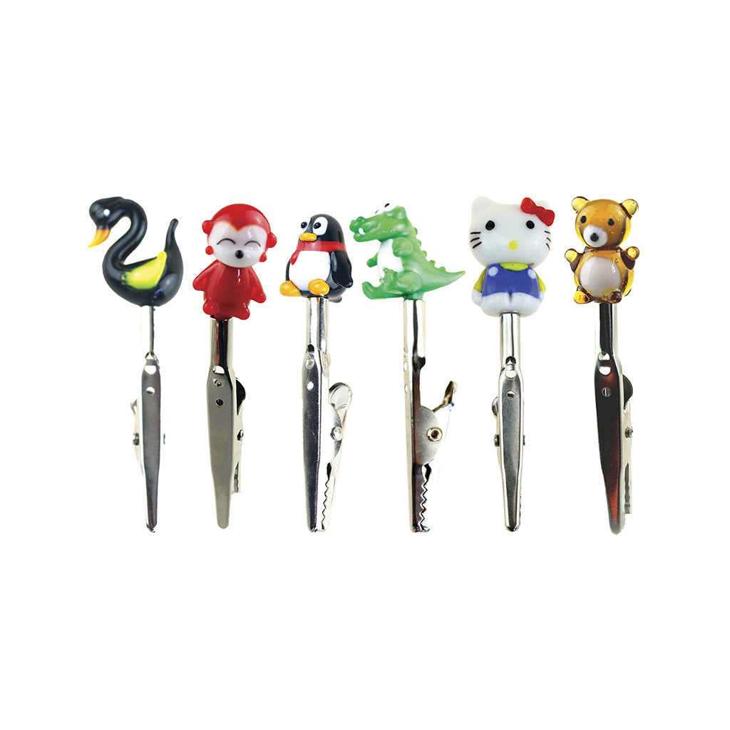 12pk. Roach Clips - 6 Styles