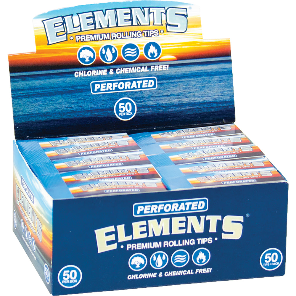 50ct. Elements Roll-up Tips Perforated