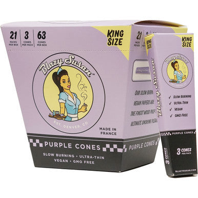 21 Ct. Blazy Susan Pre-Rolled Cones King Size (3pk)