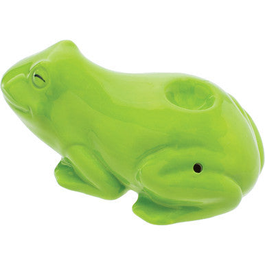3.5" Frog Ceramic Pipe - Wacky Bowlz - CannaDevices