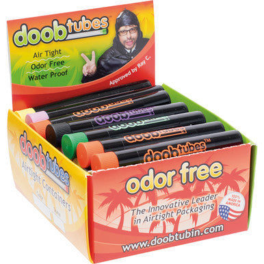 25Count Small Black Doob Tubes - Color Logo - CannaDevices