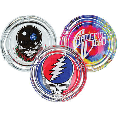 6ct Grateful Dead x Pulsar Licensed Glass Ashtrays - 3.5"" /