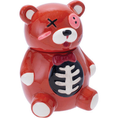 4.5In Zombie Scare Bear Storage Jar - CannaDevices