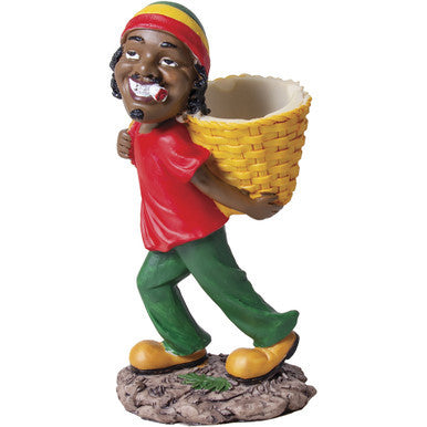 Medium Size Jamaican Man Ashtray 6"