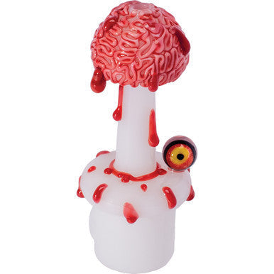 4.5in Red Blood Brain with Eye Hand Pipe - CannaDevices