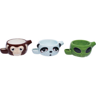 6ct Pipe Bowl Mini - Stoned Faces - CannaDevices