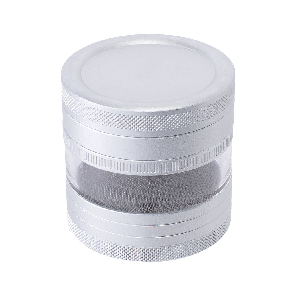 See Through Chamber Grinder - Silver