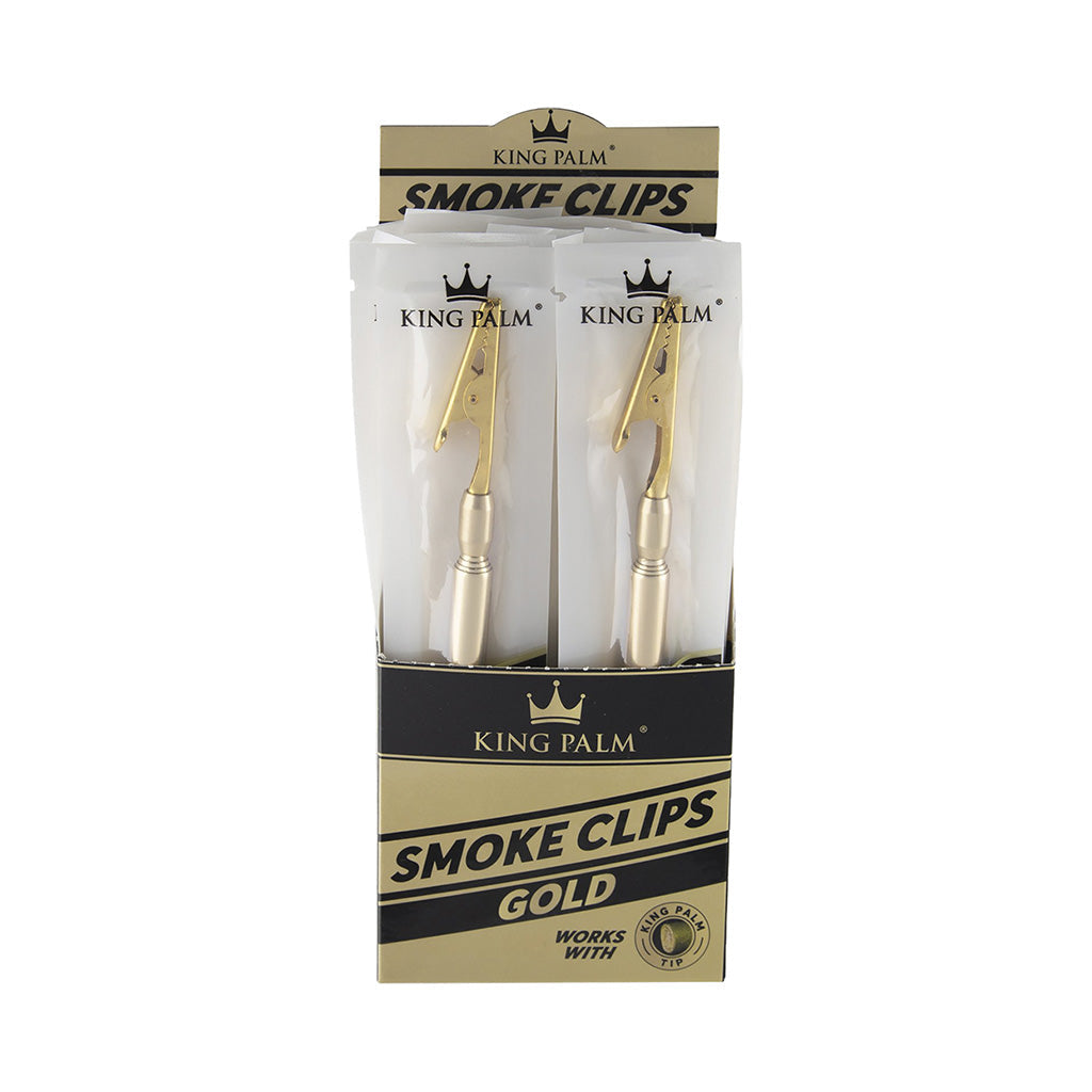 24ct. King Palm Roach Clip - Gold