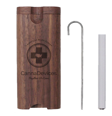 Custom Wood Dugout - Personalized, Portable Smoking System | CannaDevices