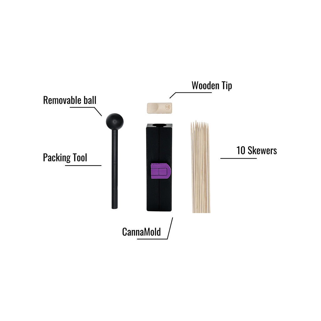 Mini Purple Rose Cannagar Mold D1 (Fits 1g)