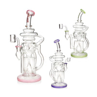 HITTN CYCLONE RECYCLER DAB RIG WITH PYRAMID PERC