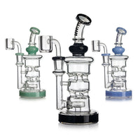 HITTN TRIPLE CHAMBER DISC PERC RECYCLER DAB RIG