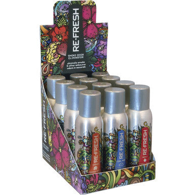12-Pack Re-Fresh 4 oz Smoke Odor Eliminator Spray