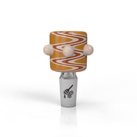 CYLINDER ZIG ZAG STRIPPED FLOWER BOWL PIECES - CannaDevices
