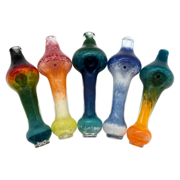 Frit Glass Steamroller - Durable, Color-Infused Smoking Pipe | CannaDevices