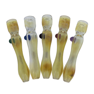 Fume Chillum Pipe - Iridescent Glass | CannaDevices