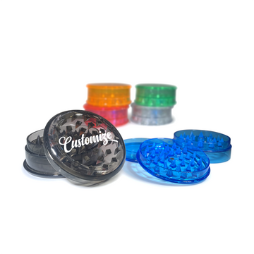 Custom Branded 3-Piece Plastic Grinder - Affordable & Efficient | CannaDevices