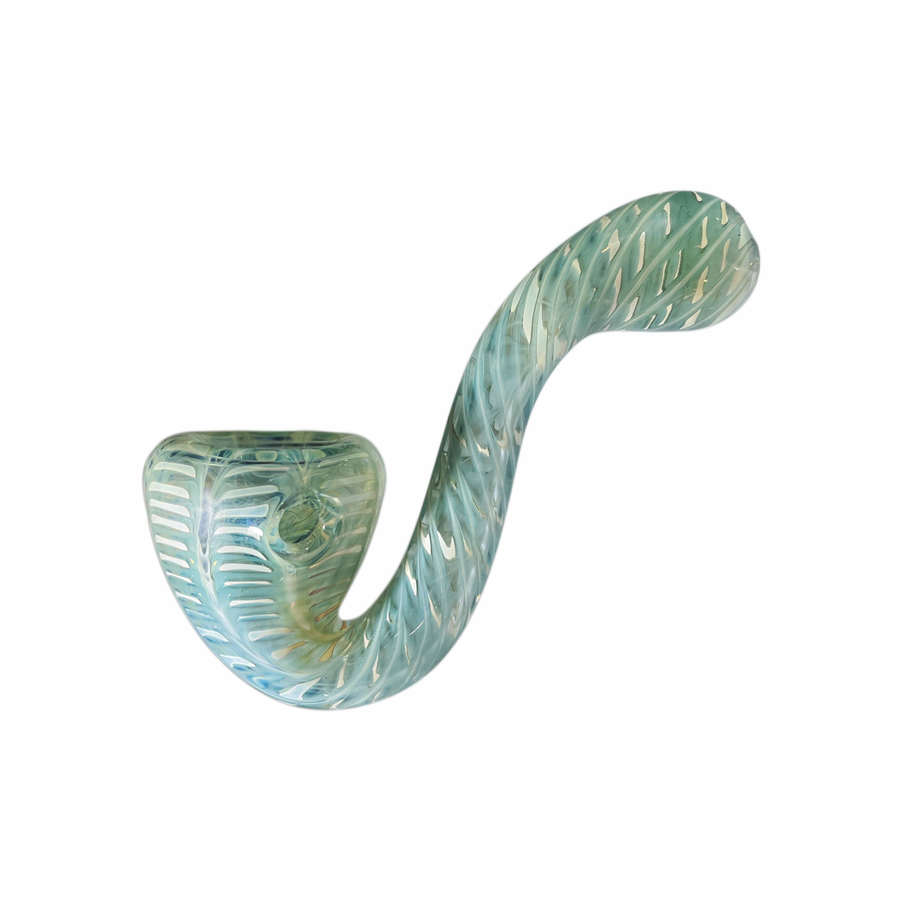 Surfacework Sherlock Glass Pipe - S-Shaped, Wrap and Rake Design | CannaDevices