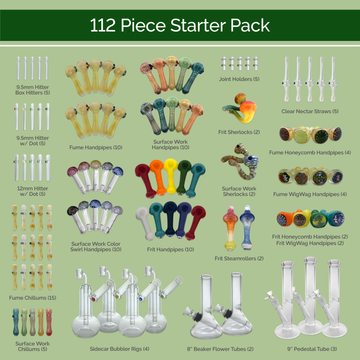 Wholesale American Glass Starter Pack - Over 100 Best-Selling Pieces for Dispensaries | CannaDevices