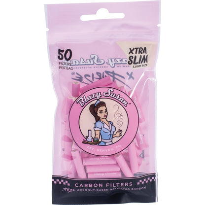 50ct Activated Charcoal Xtra Slim Filter Tips