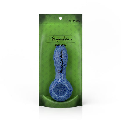 HONEYBEE HERB FRIT SPECKLED SPOON PIPE