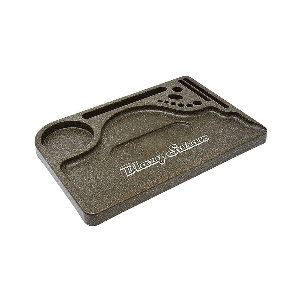 Blazy Susan Hemp Plastic Rolling Tray