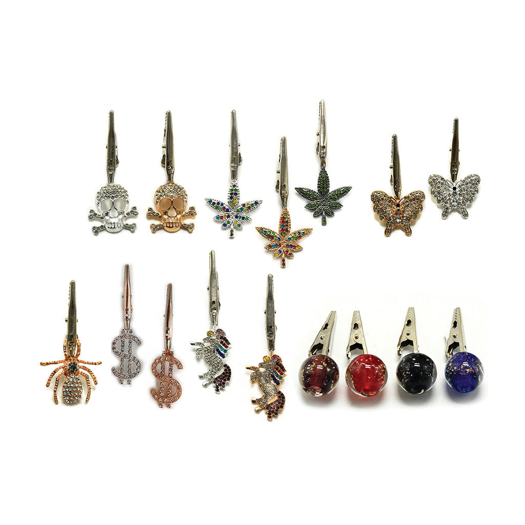 30ct Clip Buddies Roach Clip - Crystal Gem Designs