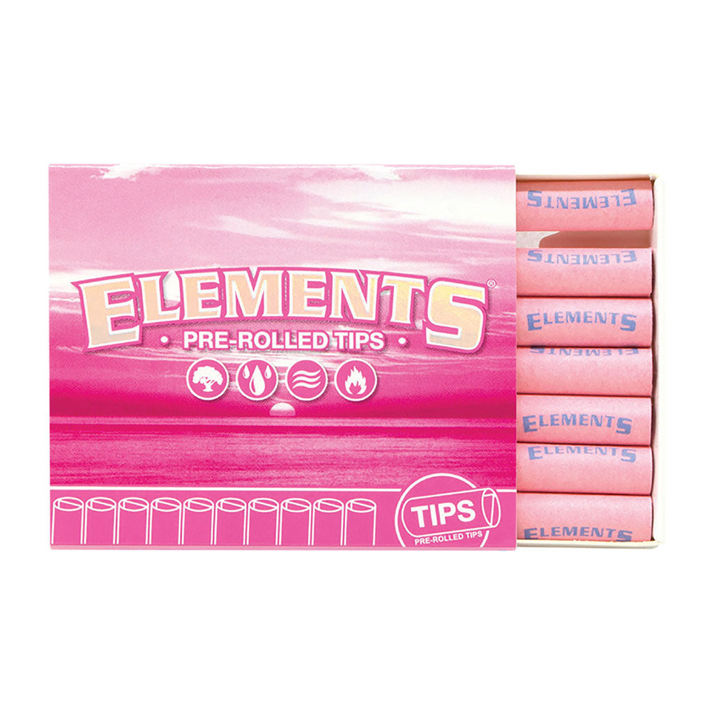 20ct. Elements Pink Pre-Rolled Tips (21 Tips/Pk)