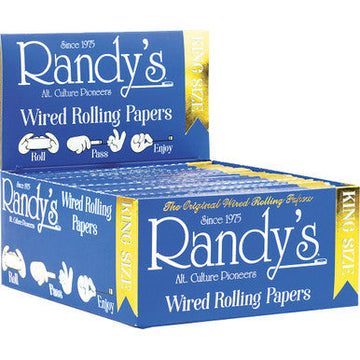 24 Ct. Randy's Wire-Infused Rolling Paper - King