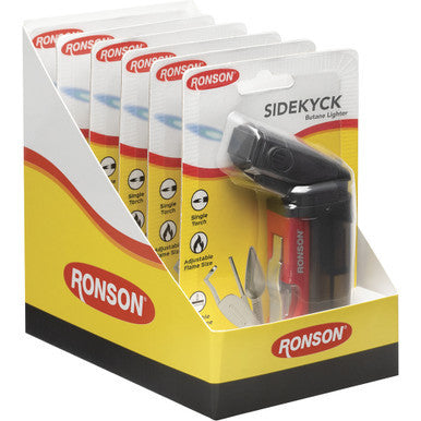 6Ct .Ronson SIDEKYCK Jetlite Lighter - CannaDevices