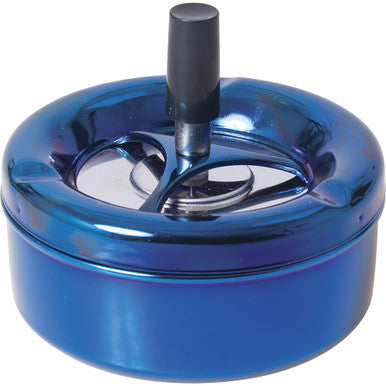 Icy Blue Annodize Spinning Ashtray