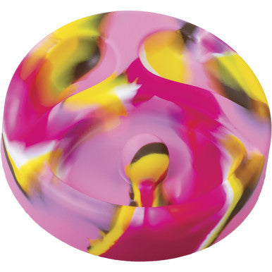 6" Rainbow 2 Silicone Pipe Ashtray. Holds 2 Pipe