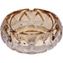 5in Round Amber Raindrop Glass Ashtray