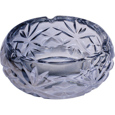 5in Round Sapphire Glass Ashtray