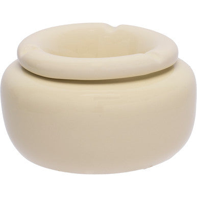 5in Moroccan Ceramic Ashtray - White Pearl