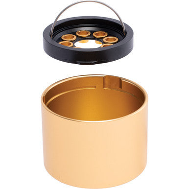 3.3in Gold Aluminum Ashtray - CannaDevices