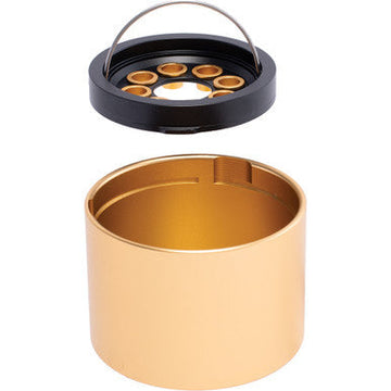 3.3in Gold Aluminum Ashtray