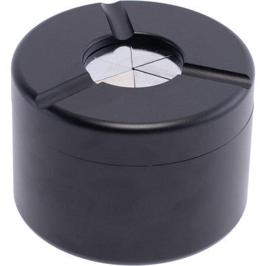 3.1in Black Openable Aluminum Ashtray