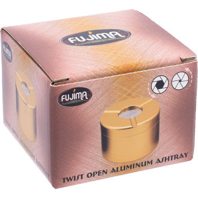 3.1in Gold Openable Aluminum Ashtray - CannaDevices