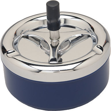 5" Blue Round Spinning Ashtray