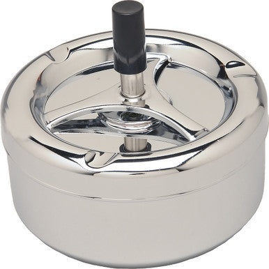 5" Chrome Round Spinning Ashtray - CannaDevices
