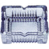 Blue Square Electroplated Glass Ashtray - 4in x 4in