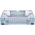 Blue Square Glass Ashtray - 8in x 8in