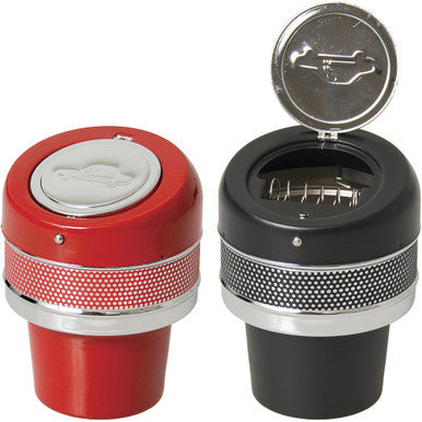 6ct. Black ,Red & White Cig. Car Ashtray