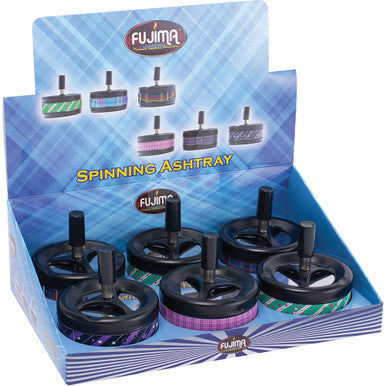 6ct Plaid & Stars Spinner Ashtrays - 3.5in