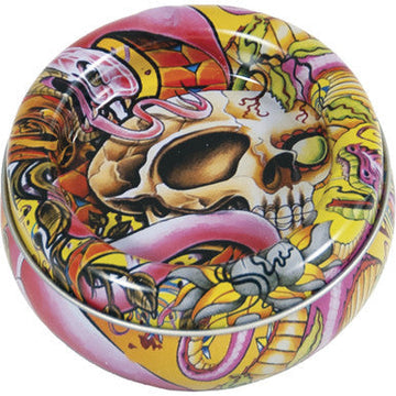 6ct. Asst. Design Metal Stash Ashtray