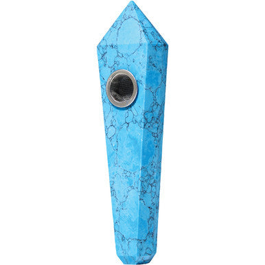 Blue Turquoise Gemstone Pipes - Astral Project