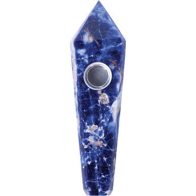 Blue Sodalite Gemstone Pipes - Astral Project - CannaDevices